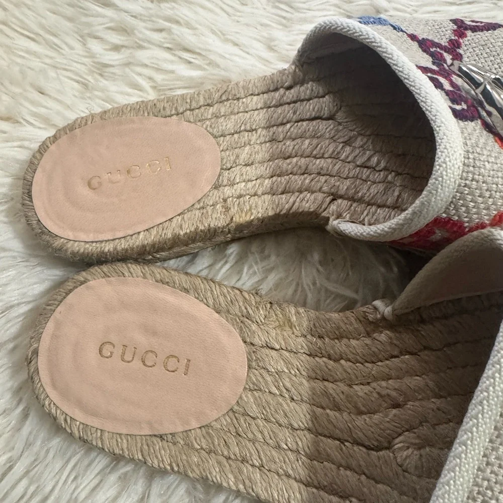 Gucci Running GG Logo Canvas Espadrilles